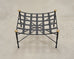 Pair of Mario Papperzini Amalfi Iron Lounge Chairs and Ottomans
