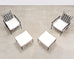 Pair of Mario Papperzini Amalfi Iron Lounge Chairs and Ottomans
