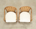 Pair of McGuire Organic Modern Rattan and Cane Armchairs