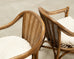 Pair of McGuire Organic Modern Rattan and Cane Armchairs