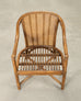 Pair of McGuire Organic Modern Rattan and Cane Armchairs