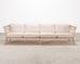 Pair of McGuire Organic Modern Rattan Cathedral Sofas 7 Ft 9 Ft