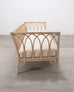 Pair of McGuire Organic Modern Rattan Cathedral Sofas 7 Ft 9 Ft