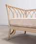 Pair of McGuire Organic Modern Rattan Cathedral Sofas 7 Ft 9 Ft
