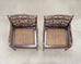 Pair of McGuire Chinese Chippendale Rattan Fretwork Armchairs