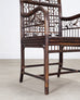 Pair of McGuire Chinese Chippendale Rattan Fretwork Armchairs