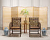 Pair of McGuire Chinese Chippendale Rattan Fretwork Armchairs