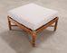 Pair of McGuire Organic Modern Rattan Lounge Chairs + Ottoman