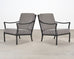Pair of McKinnon and Harris Beaufort Aluminum Club Chairs