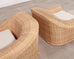 Pair of Michael Taylor Jennifer All-Weather Wicker Lounge Chairs