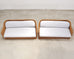 Pair of Michael Taylor Style Organic Modern Wicker Rattan Sofas