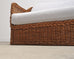 Pair of Michael Taylor Style Organic Modern Wicker Rattan Sofas