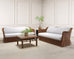 Pair of Michael Taylor Style Organic Modern Wicker Rattan Sofas