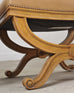 Pair of Michael Taylor Neoclassical Curule d'Orsay Ottoman Benches