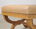 Pair of Michael Taylor Neoclassical Curule d'Orsay Ottoman Benches