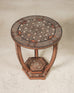 Pair of Moorish Geometric Mother-of-Pearl Inlaid Drink Tables