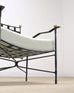 Pair of Mario Papperzini Amalfi Iron Lounge Chairs and Ottomans