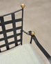 Pair of Mario Papperzini Amalfi Iron Lounge Chairs and Ottomans