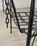 Pair of Mario Papperzini Amalfi Iron Lounge Chairs and Ottomans