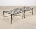 Pair of Mario Papperzini Amalfi Iron Lounge Chairs and Ottomans