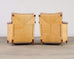 Pair John Hutton for Donghia Merbau Rattan Lounge Chairs