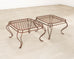 Pair of Rose Tarlow Twig Iron Garden Lounge Chairs + Ottomans