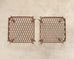 Pair of Rose Tarlow Twig Iron Garden Lounge Chairs + Ottomans