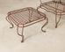 Pair of Rose Tarlow Twig Iron Garden Lounge Chairs + Ottomans
