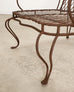 Pair of Rose Tarlow Twig Iron Garden Lounge Chairs + Ottomans