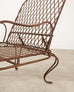 Pair of Rose Tarlow Twig Iron Garden Lounge Chairs + Ottomans