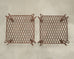Pair of Rose Tarlow Twig Iron Garden Lattice Side Tables