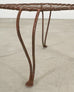 Pair of Rose Tarlow Twig Iron Garden Lattice Side Tables