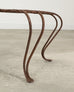 Pair of Rose Tarlow Twig Iron Garden Lattice Side Tables