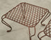 Pair of Rose Tarlow Twig Iron Garden Lattice Side Tables