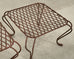 Pair of Rose Tarlow Twig Iron Garden Lattice Side Tables