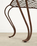 Pair of Rose Tarlow Twig Iron Garden Lattice Side Tables
