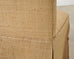 Pair of Skirted Scroll-Back Woven Raffia Slipper Chairs