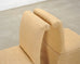 Pair of Skirted Scroll-Back Woven Raffia Slipper Chairs
