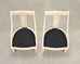 Pair of Maitland Smith Attributed Tessellated Stone Gondola Chairs