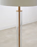 Pair of Charles Hollis Jones Style Lucite Column Floor Lamps