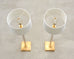 Pair of Charles Hollis Jones Style Lucite Column Floor Lamps