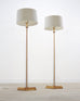 Pair of Charles Hollis Jones Style Lucite Column Floor Lamps