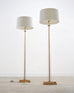 Pair of Charles Hollis Jones Style Lucite Column Floor Lamps