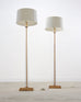 Pair of Charles Hollis Jones Style Lucite Column Floor Lamps