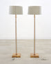 Pair of Charles Hollis Jones Style Lucite Column Floor Lamps