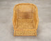 Pair of Organic Modern Rattan Wicker Lounge Armchairs