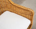 Pair of Organic Modern Rattan Wicker Lounge Armchairs