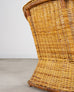 Pair of Organic Modern Rattan Wicker Lounge Armchairs