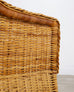 Pair of Organic Modern Rattan Wicker Lounge Armchairs