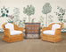 Pair of Organic Modern Rattan Wicker Lounge Armchairs